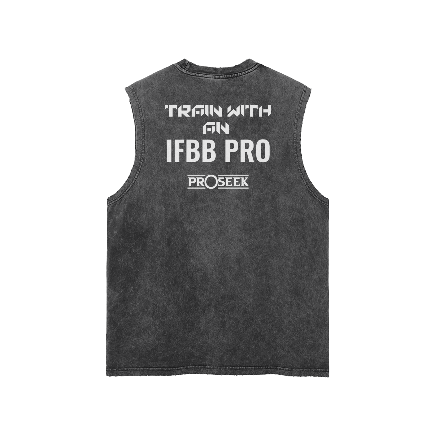 Streetwear Unisex Snow Washed Frayed Hem Tank Top